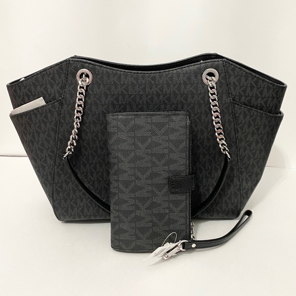 🆕☑️☑️Micheal Kors shoulder bag & wallet/PVC leather both items/tote bag set - Picture 8 of 9